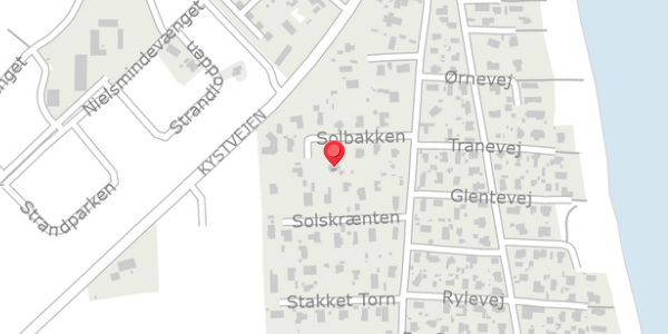Trafikstøjkort på Solbakken 9, 8300 Odder