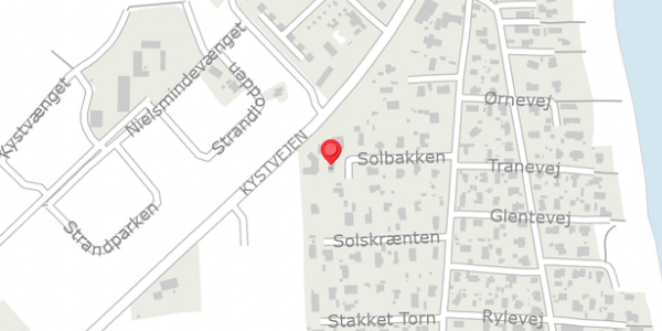 Trafikstøjkort på Solbakken 12, 8300 Odder