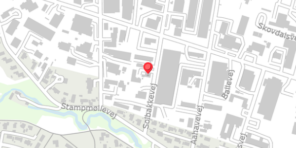 Trafikstøjkort på Solbakkevej 7, 8300 Odder