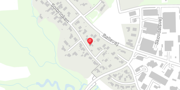 Trafikstøjkort på Solbrinken 25, 8300 Odder