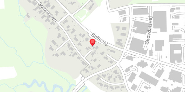 Trafikstøjkort på Solbrinken 29, 8300 Odder