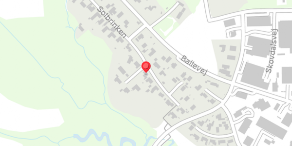 Trafikstøjkort på Solbrinken 36, 8300 Odder