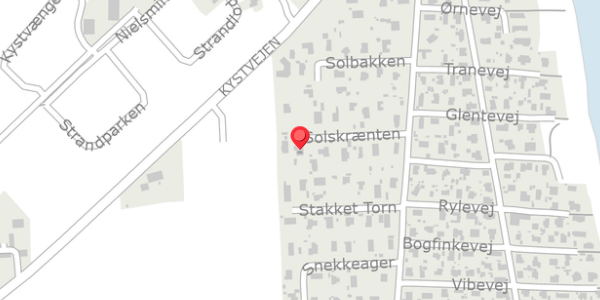 Trafikstøjkort på Solskrænten 13, 8300 Odder