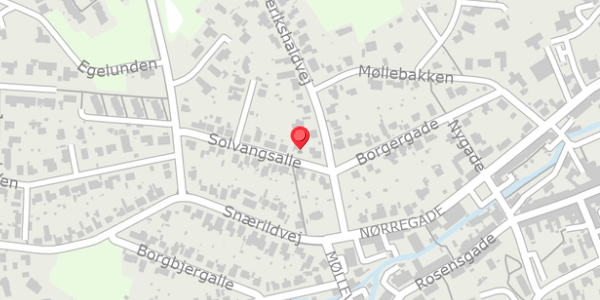 Trafikstøjkort på Solvangsalle 4, 8300 Odder