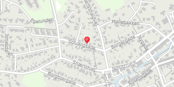 Trafikstøjkort på Solvangsalle 8, 8300 Odder