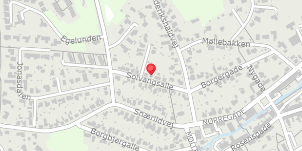 Trafikstøjkort på Solvangsalle 10A, 8300 Odder