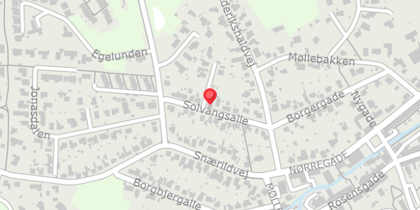 Trafikstøjkort på Solvangsalle 12, 8300 Odder