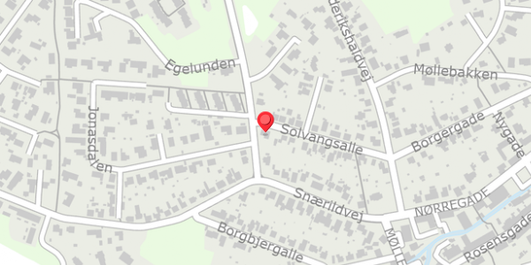 Trafikstøjkort på Solvangsalle 19, 8300 Odder