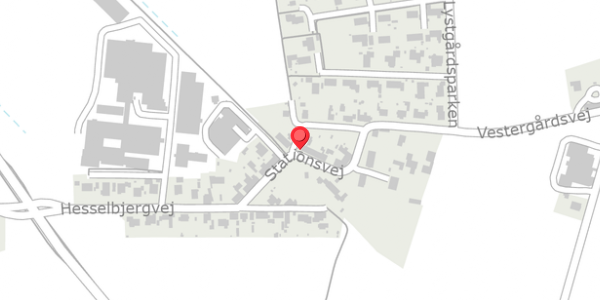 Trafikstøjkort på Stationsvej 12, 8300 Odder