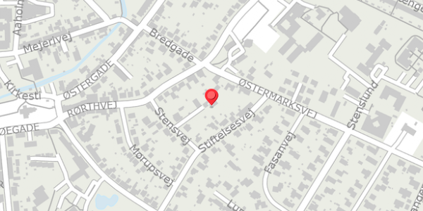 Trafikstøjkort på Stensvej 5A, 8300 Odder