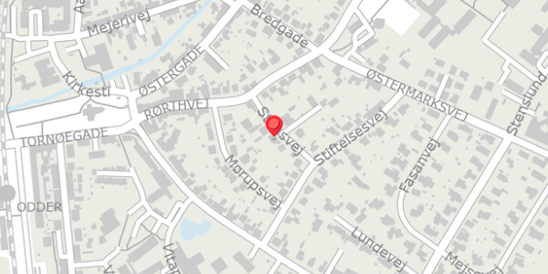 Trafikstøjkort på Stensvej 8, 8300 Odder