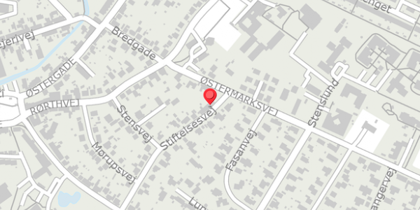 Trafikstøjkort på Stiftelsesvej 21A, 8300 Odder