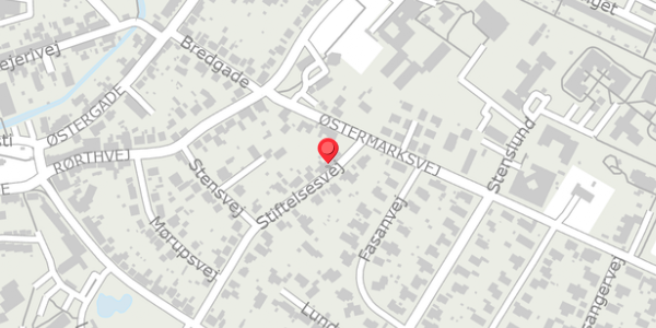 Trafikstøjkort på Stiftelsesvej 21B, 8300 Odder
