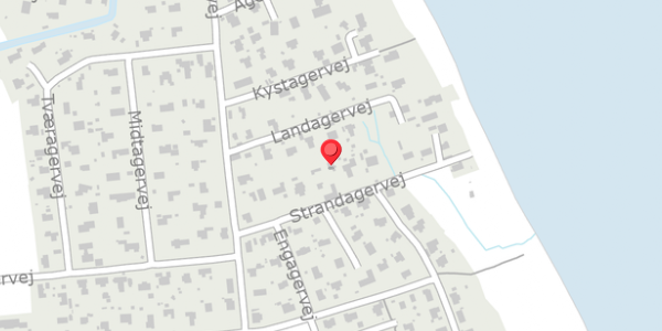 Trafikstøjkort på Strandagervej 9, 8300 Odder