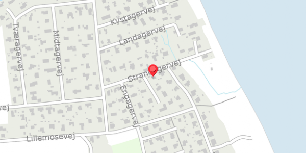 Trafikstøjkort på Strandagervej 10, 8300 Odder