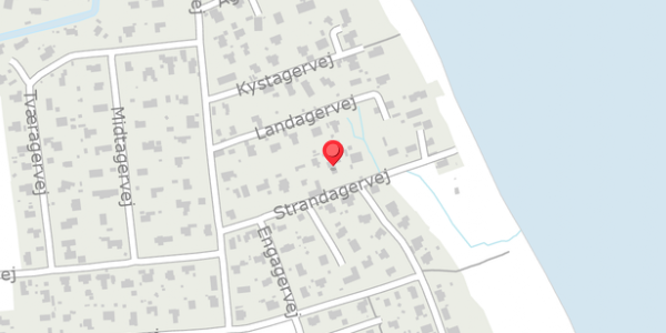 Trafikstøjkort på Strandagervej 13, 8300 Odder
