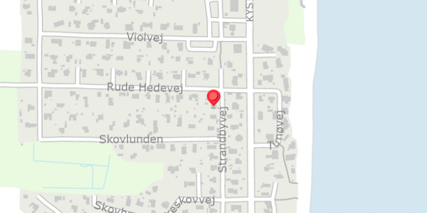 Trafikstøjkort på Strandbyvej 17, 8300 Odder