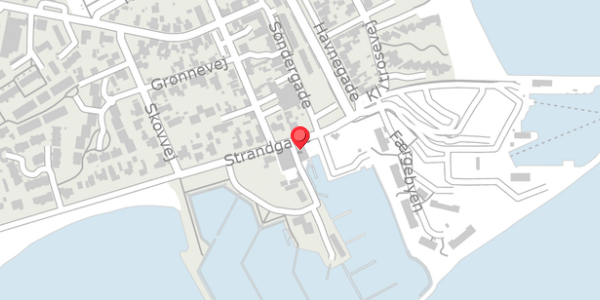 Trafikstøjkort på Strandgade 15, 8300 Odder