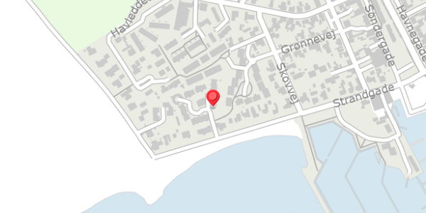 Trafikstøjkort på Strandgade 28B, 8300 Odder