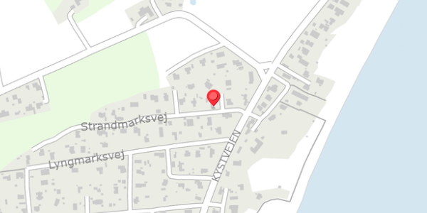 Trafikstøjkort på Strandmarksvej 8, 8300 Odder