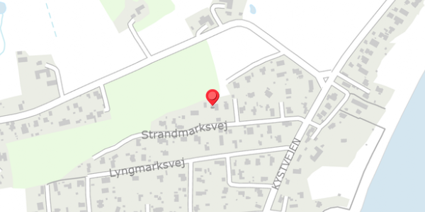 Trafikstøjkort på Strandmarksvej 18, 8300 Odder