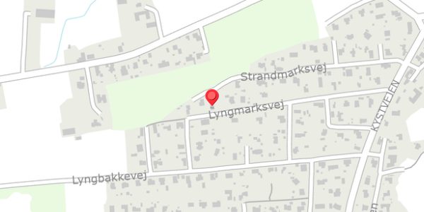 Trafikstøjkort på Strandmarksvej 29, 8300 Odder