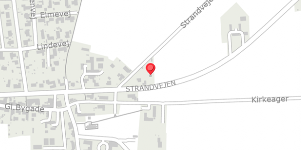 Trafikstøjkort på Strandvejen 2, 8300 Odder