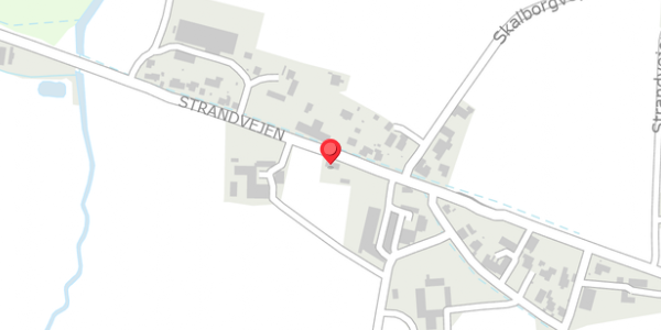 Trafikstøjkort på Strandvejen 135, 8300 Odder