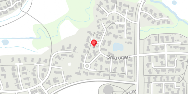 Trafikstøjkort på Søkrogen 51A, 8300 Odder
