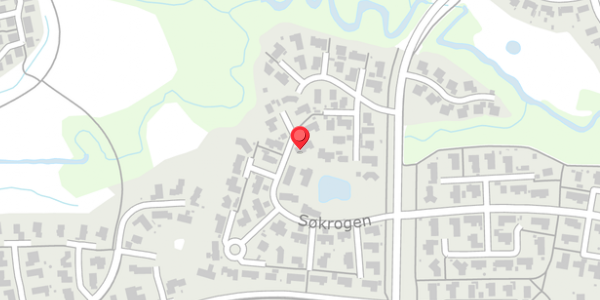 Trafikstøjkort på Søkrogen 68A, 8300 Odder