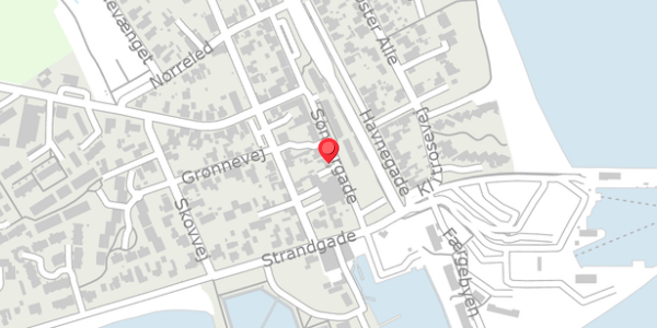 Trafikstøjkort på Søndergade 9, 8300 Odder