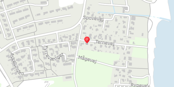 Trafikstøjkort på Ternevej 4, 8300 Odder