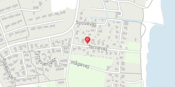 Trafikstøjkort på Ternevej 5, 8300 Odder