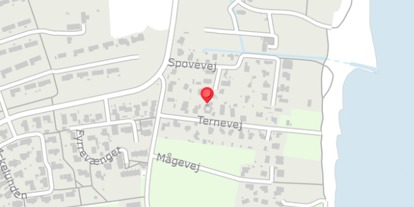 Trafikstøjkort på Ternevej 7, 8300 Odder