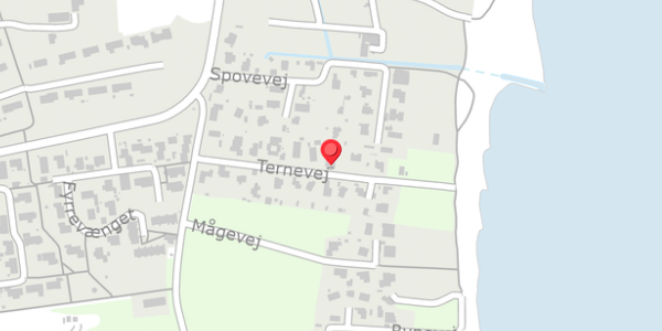 Trafikstøjkort på Ternevej 9C, 8300 Odder