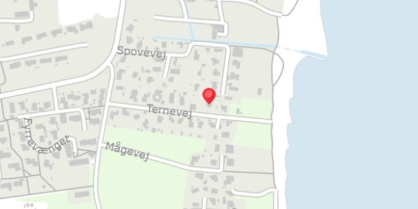 Trafikstøjkort på Ternevej 11, 8300 Odder