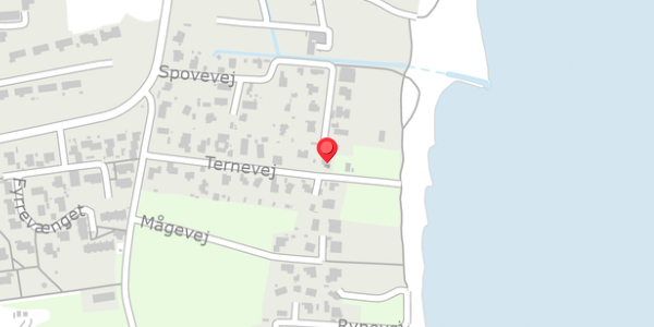 Trafikstøjkort på Ternevej 13, 8300 Odder