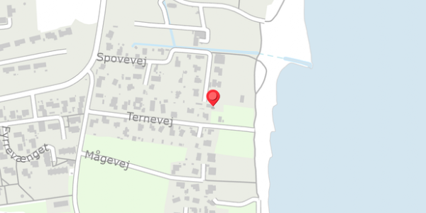 Trafikstøjkort på Ternevej 15, 8300 Odder