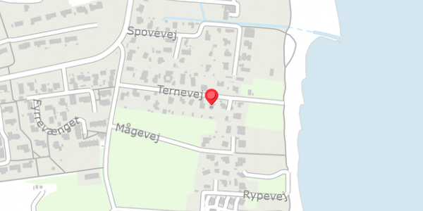 Trafikstøjkort på Ternevej 18, 8300 Odder