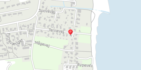 Trafikstøjkort på Ternevej 20, 8300 Odder