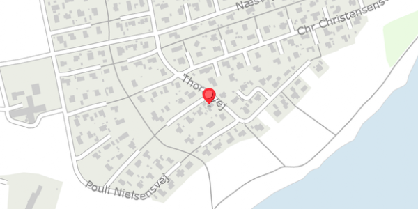 Trafikstøjkort på Thorasvej 76, 8300 Odder