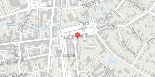 Trafikstøjkort på Tornøegade 12, 8300 Odder