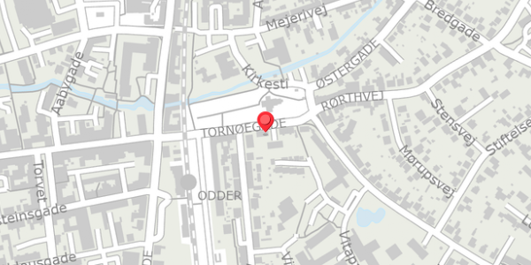 Trafikstøjkort på Tornøegade 16A, st. th, 8300 Odder