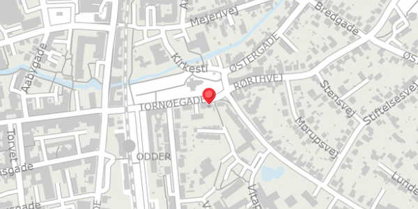 Trafikstøjkort på Tornøegade 24, st. th, 8300 Odder