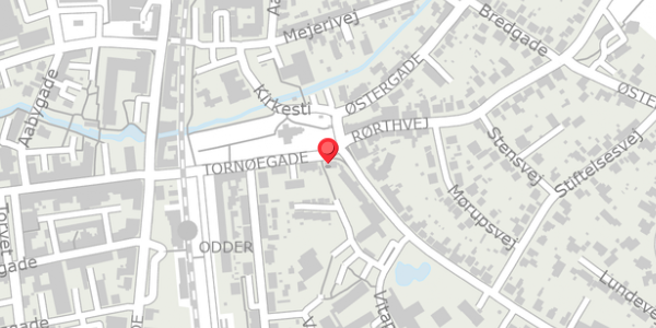 Trafikstøjkort på Tornøegade 26, 8300 Odder