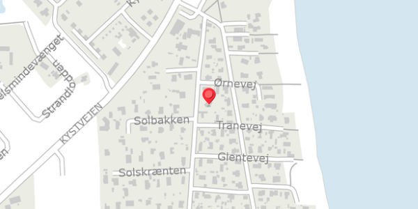 Trafikstøjkort på Tranevej 32B, 8300 Odder