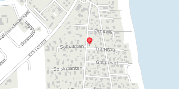 Trafikstøjkort på Tranevej 33, 8300 Odder