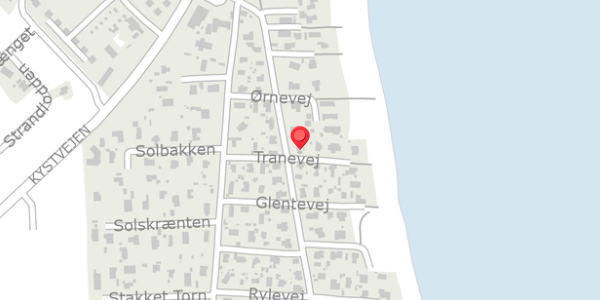 Trafikstøjkort på Tranevej 46, 8300 Odder