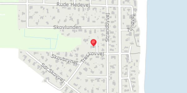 Trafikstøjkort på Treskovvej 4, 8300 Odder