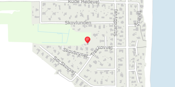 Trafikstøjkort på Treskovvej 4C, 8300 Odder